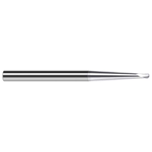 High Helix End Mill for Aluminum Alloys - Ball, 0.0310" (1/32)